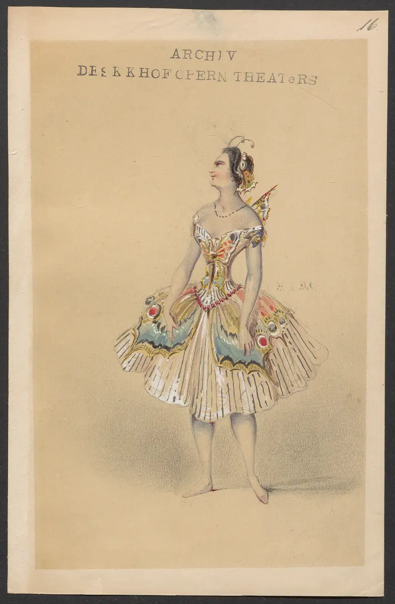 Méline, oder Die Nymphe des Tales, Suchtitel: Meline, oder Die Nymphe des Tales, Titel der Serie: Figurinen des k.k. Hofoperntheaters