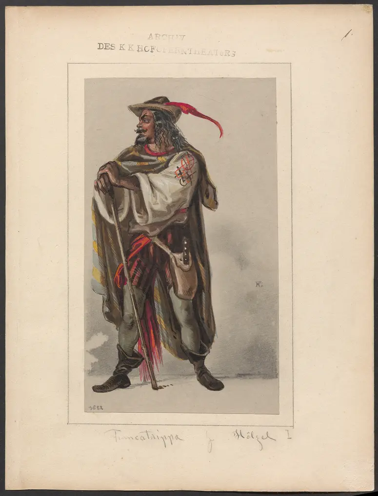 Königin Topas, Originaltitel: La reine Topaze, Titel der Serie: Figurinen des k.k. Hofoperntheaters