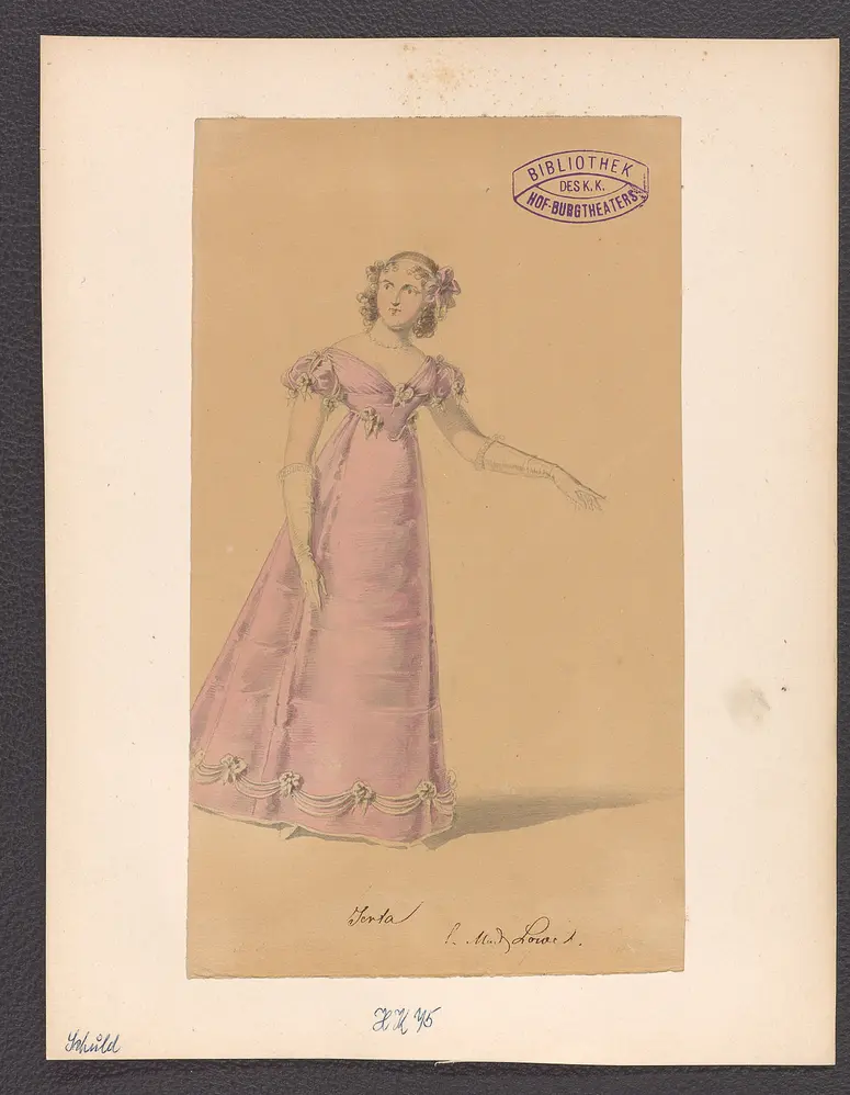 Die Schuld, Titel der Serie: Figurinen des k.k. Hof-Burgtheaters