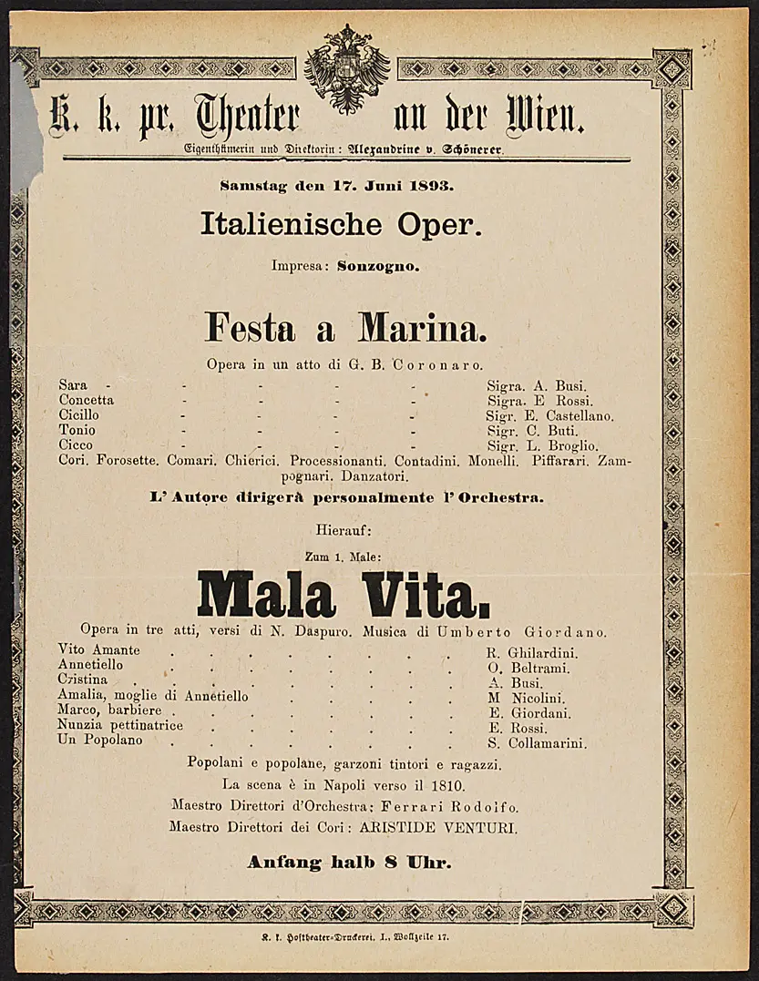 Mala Vita, Festa a Marina