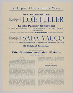 Die Geisha und der Ritter, La Loie Fuller, Kesa