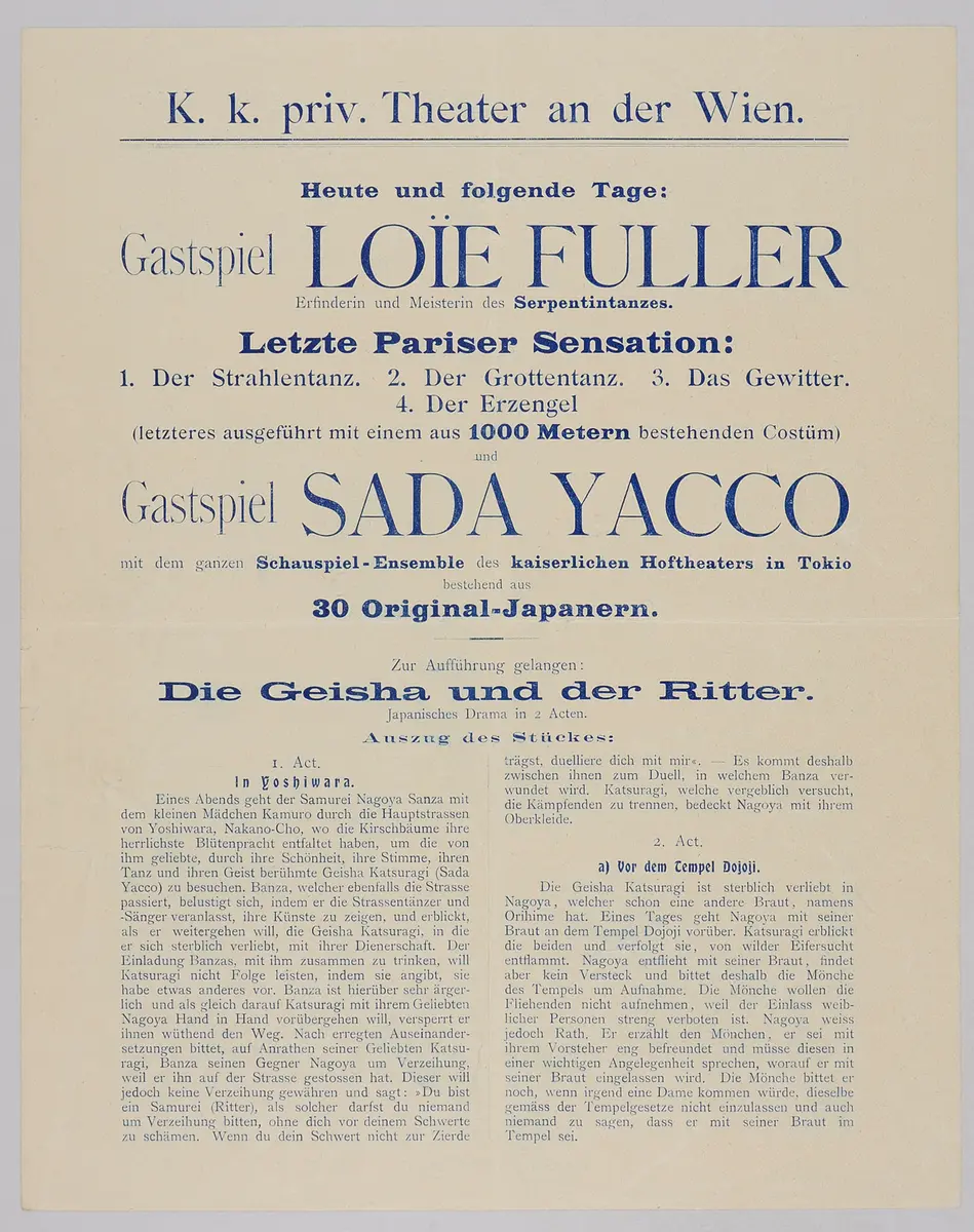 Die Geisha und der Ritter, La Loie Fuller, Kesa