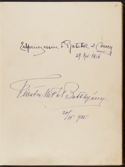 Gästebuch. Atelier Franz-Xaver Setzer, Wien