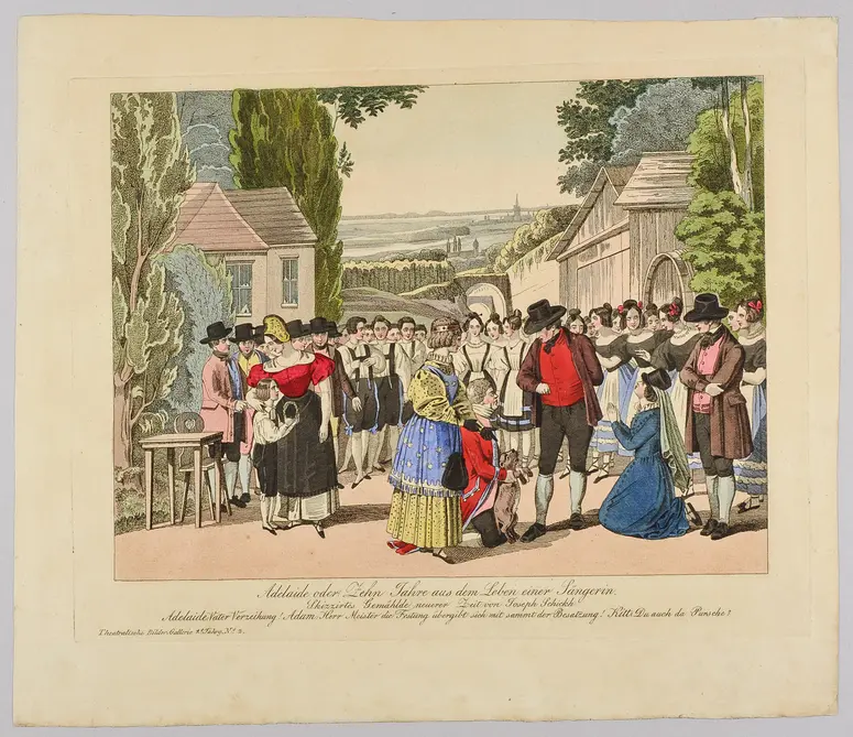 Adelaide oder Zehn Jahre aus dem Leben einer Sängerin, Titel der Serie: Theatralische Bilder-Gallerie, Name der Zeitschrift: Wiener Theaterzeitung