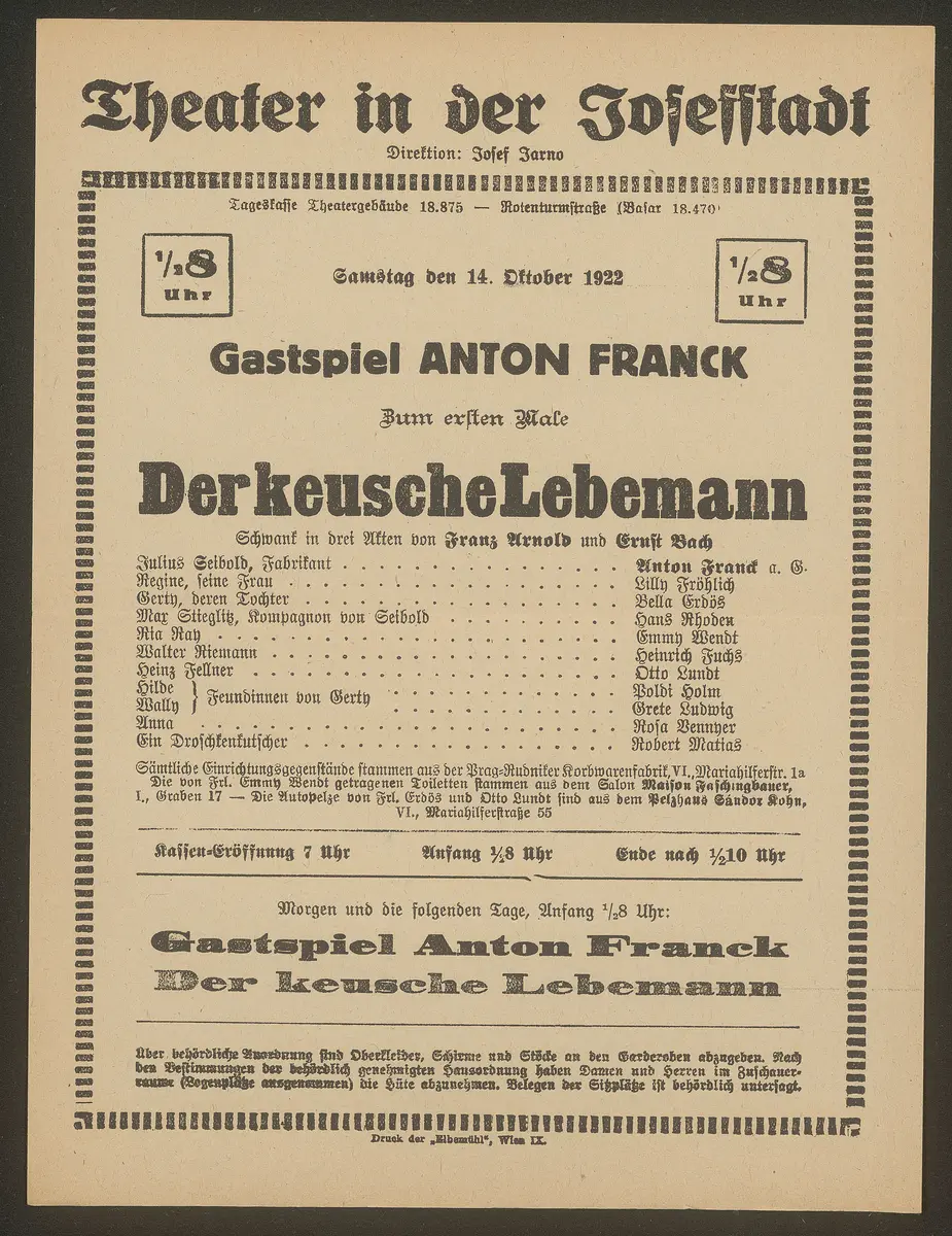 Der keusche Lebemann