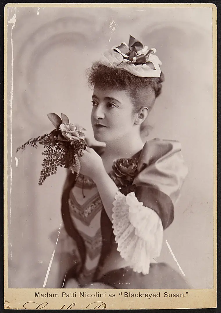Adelina Patti, Verweis auf Stücktitel: Black-Eyed Susan