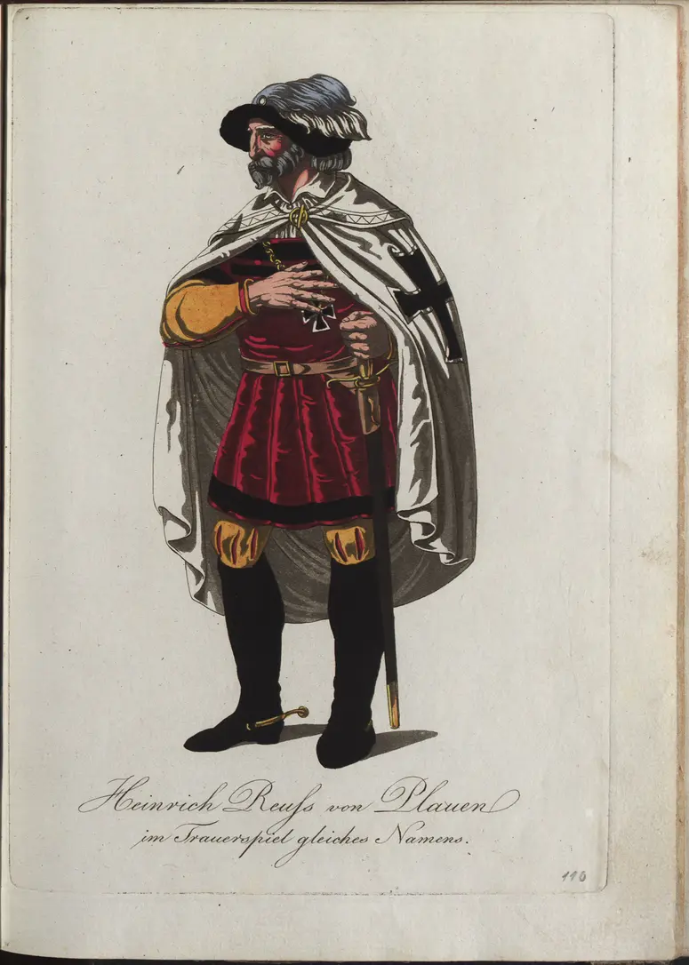 Heinrich Reuß von Plauen, Alternativtitel: Heinrich Reuss von Plauen, Titel der Serie: Auswahl schöner Costumes für Theater- und Ball-Anzüge