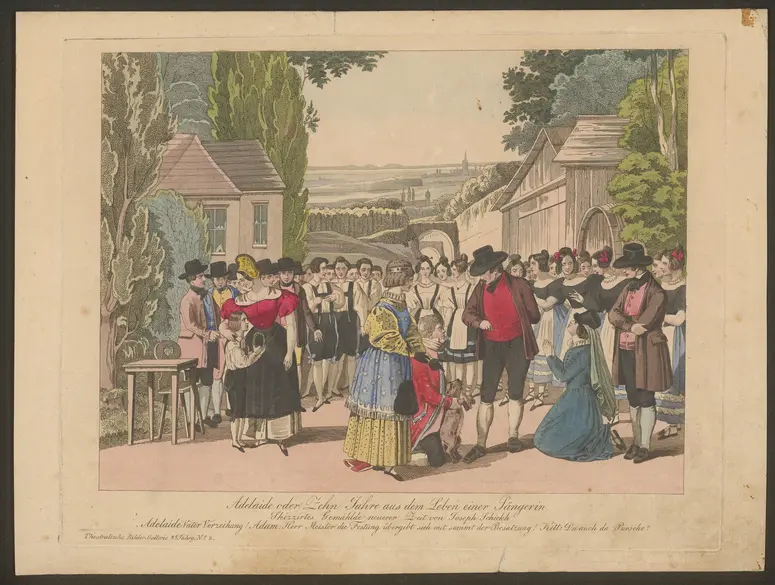 Adelaide oder Zehn Jahre aus dem Leben einer Sängerin, Titel der Serie: Theatralische Bilder-Gallerie, Name der Zeitschrift: Wiener Theaterzeitung