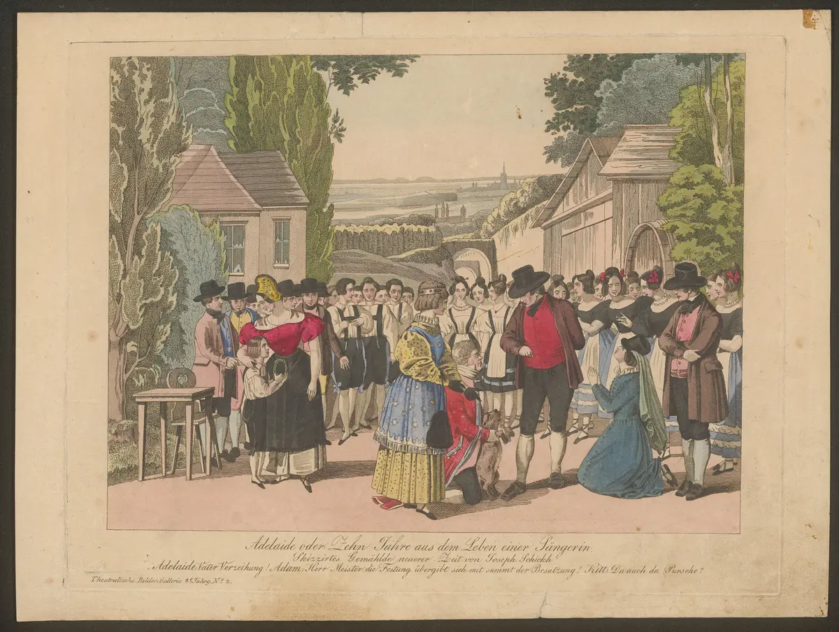 Adelaide oder Zehn Jahre aus dem Leben einer Sängerin, Titel der Serie: Theatralische Bilder-Gallerie, Name der Zeitschrift: Wiener Theaterzeitung