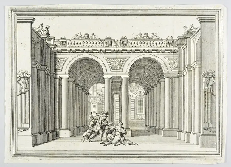 Il Greco in Troia, Titel in Vorlageform: Il Greco in Troia festa teatrale rappresentata in Firenze per le nozze de' serenissimi sposi Ferdinando terzo principe di Toscana, e Violante Beatrice principessa di Baviera