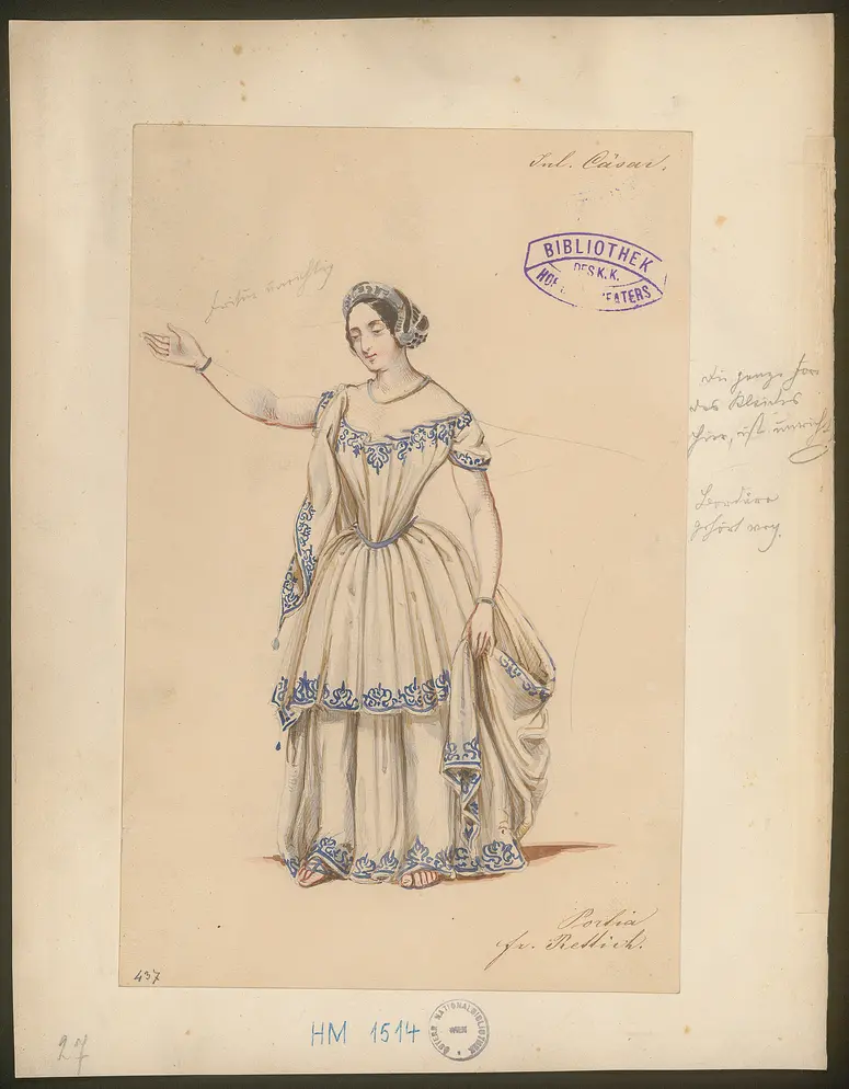 Julius Cäsar, Originaltitel: The Tragedy of Julius Caesar, Titel der Serie: Figurinen des k.k. Hof-Burgtheaters