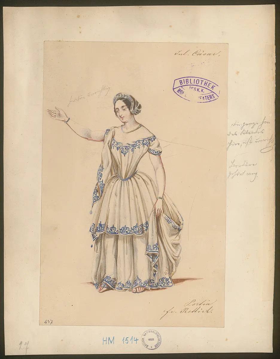 Julius Cäsar, Originaltitel: The Tragedy of Julius Caesar, Titel der Serie: Figurinen des k.k. Hof-Burgtheaters