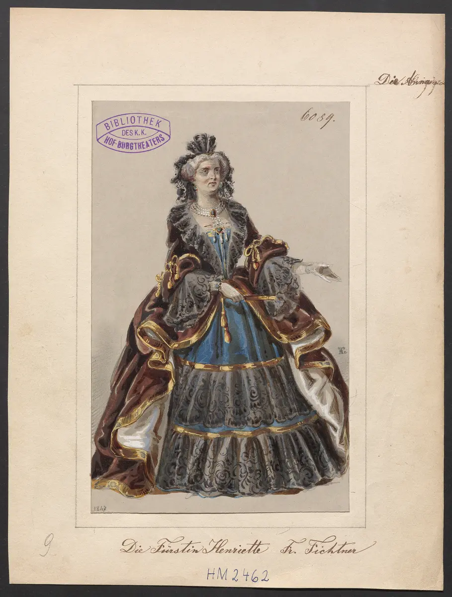 Die Anna-Lise, Titel der Serie: Figurinen des k.k. Hof-Burgtheaters