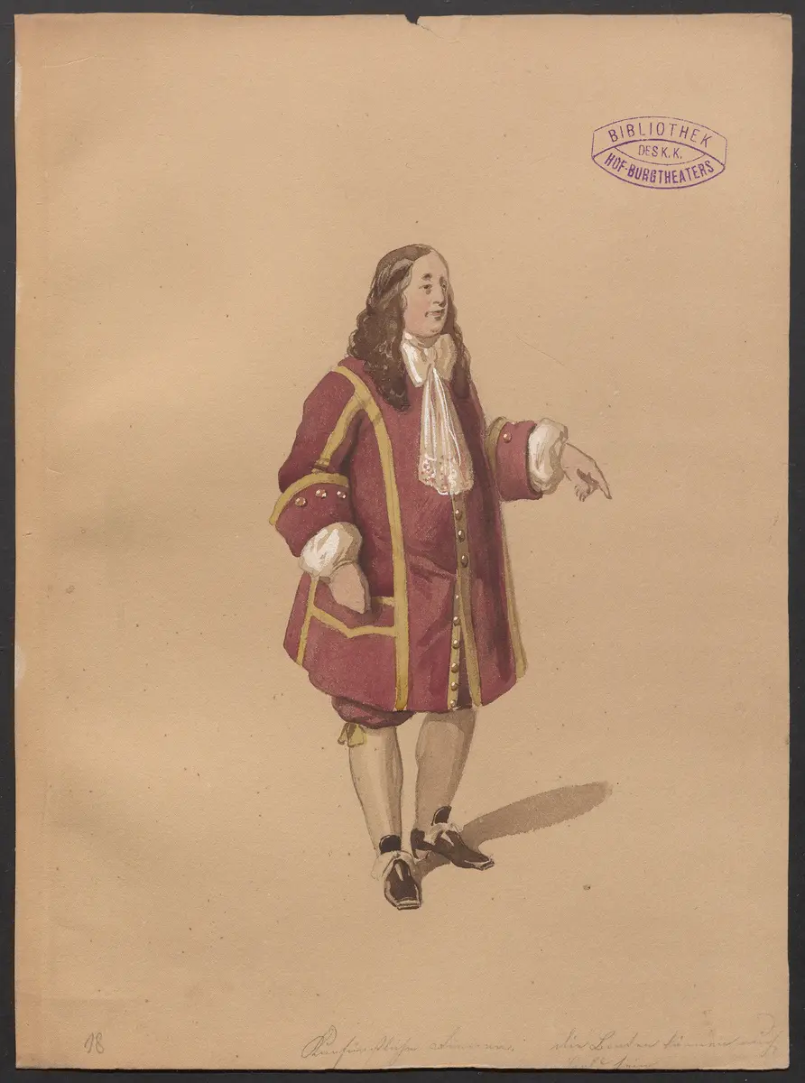 Crescentia, Titel der Serie: Figurinen des k.k. Hof-Burgtheaters