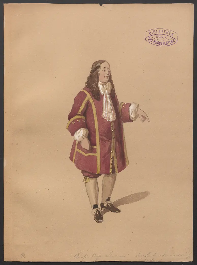 Crescentia, Titel der Serie: Figurinen des k.k. Hof-Burgtheaters