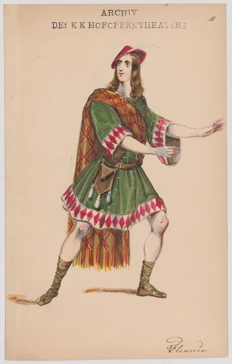 Macbeth, Titel der Serie: Figurinen des k.k. Hofoperntheaters