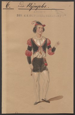 Die Nymphe, Titel der Serie: Figurinen des k.k. Hofoperntheaters