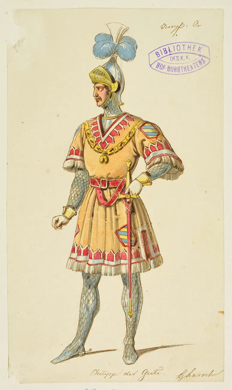 Die Jungfrau von Orleans, Titel der Serie: Figurinen des k.k. Hof-Burgtheaters