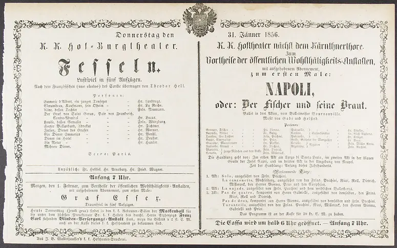 Napoli oder Der Fischer und seine Braut, Fesseln