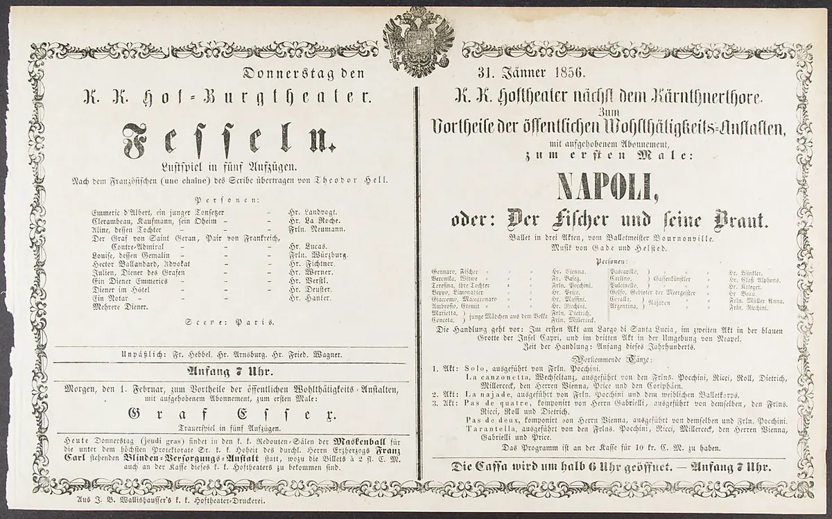 Napoli oder Der Fischer und seine Braut, Fesseln