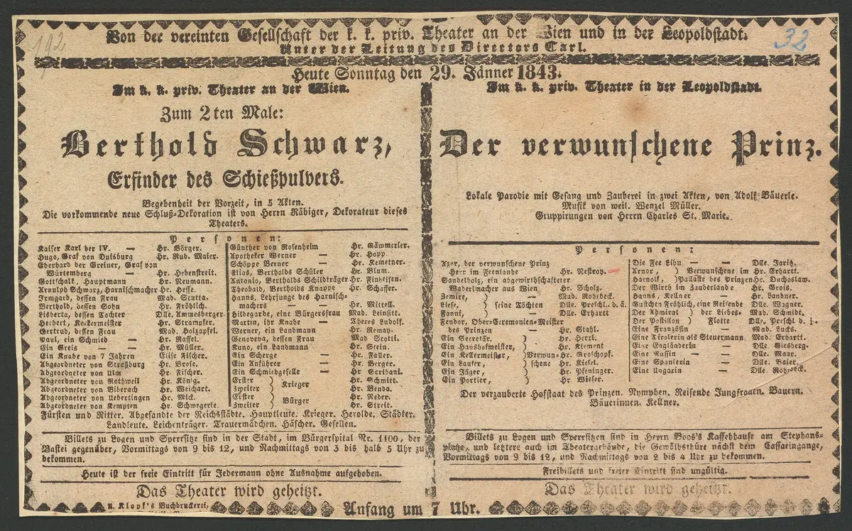 Berthold Schwarz, Erfinder des Schießpulvers, Der verwunschene Prinz
