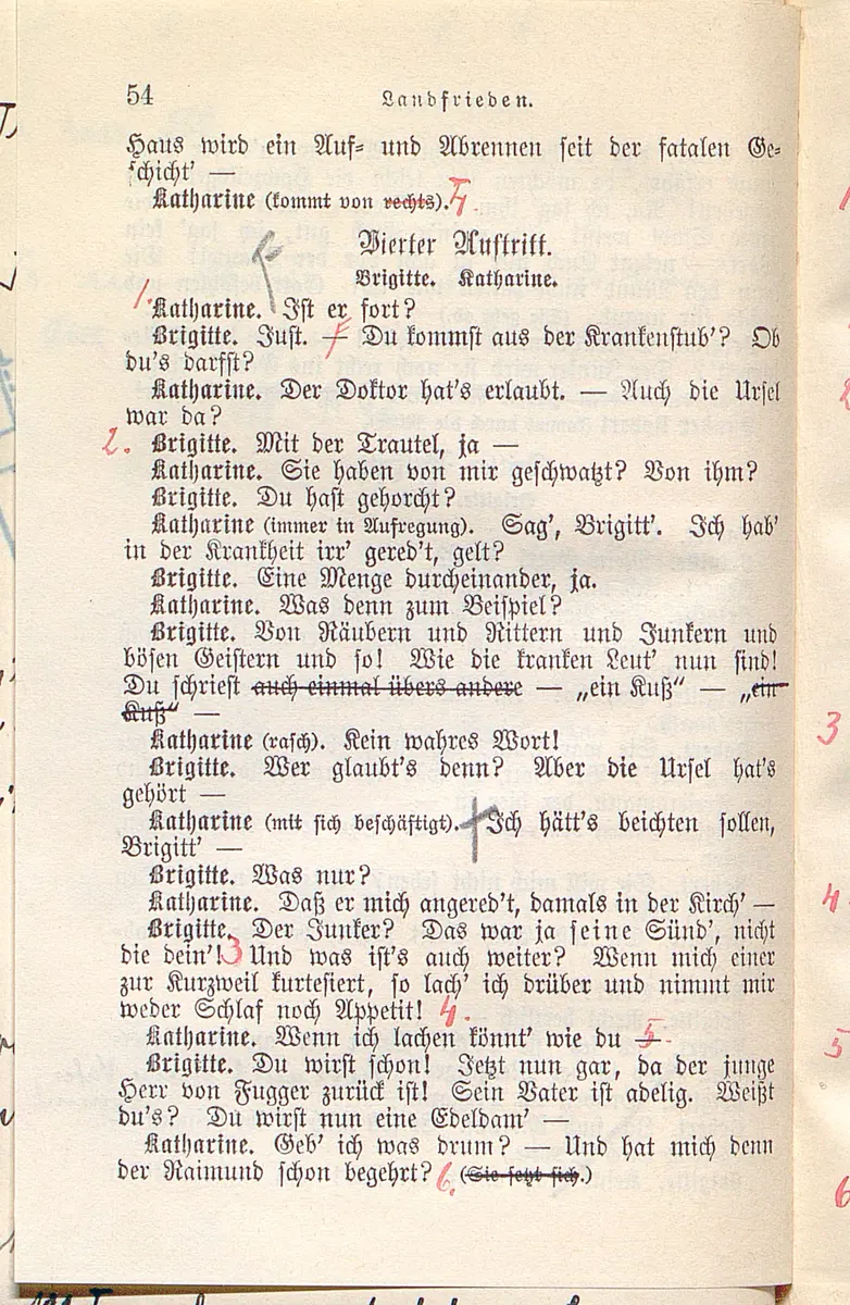 Landfrieden. Deutsche Komödie in drei Aufzügen