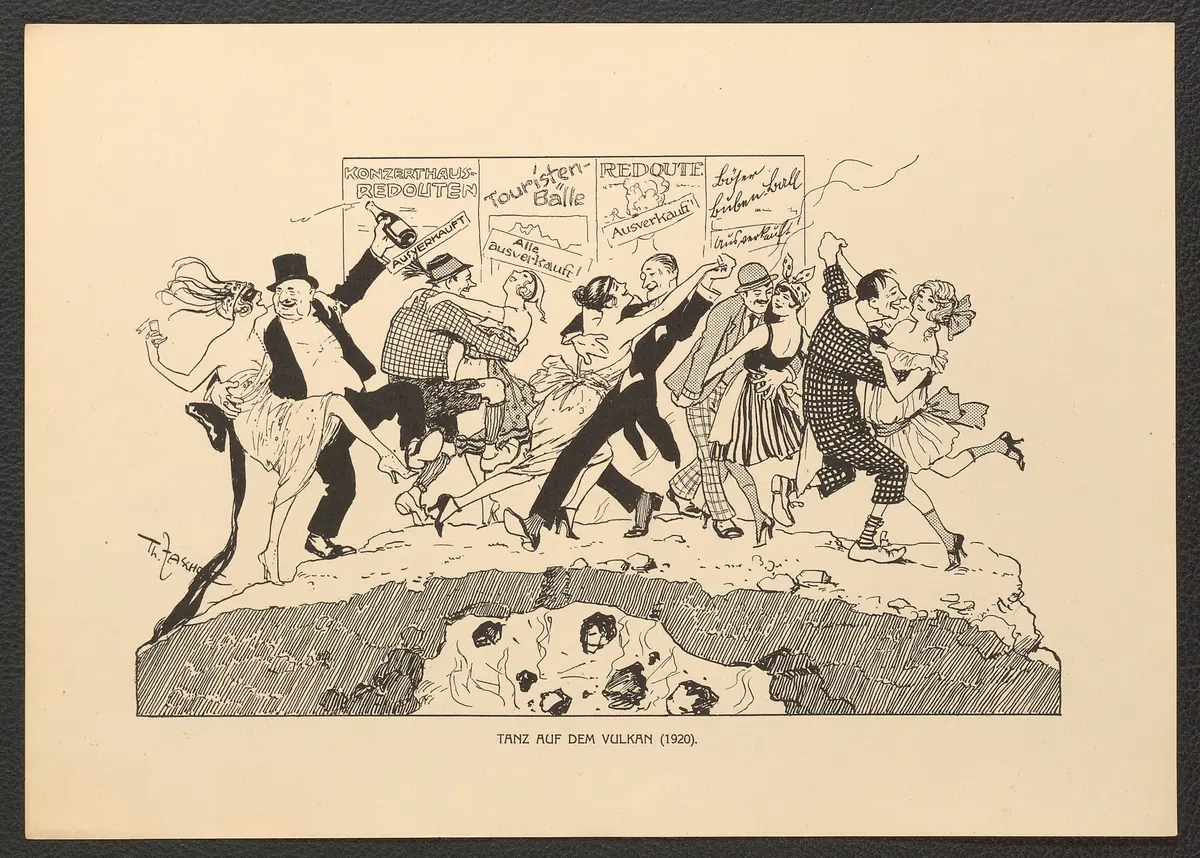 Tanz auf dem Vulkan. (1920), Titel der Serie: Theo Zasche's Lachendes Wien