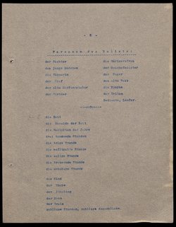 Der Triumph der Zeit. Ein großes Ballett in 3 Aufzügen
