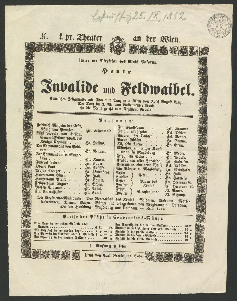 Invalide und Feldwaibel, Invalide und Feldwebel