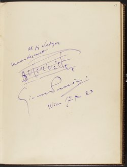 Gästebuch. Atelier Franz-Xaver Setzer, Wien