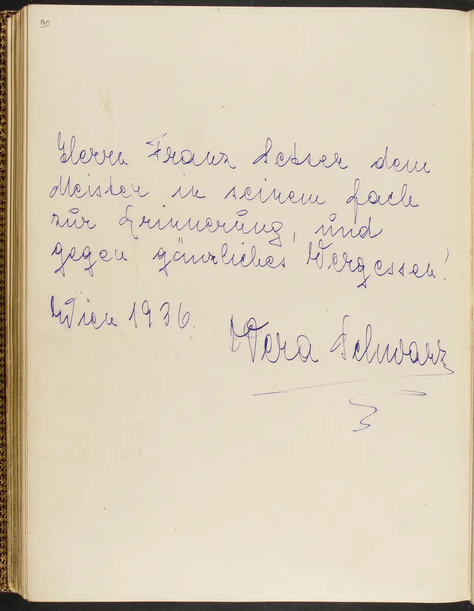 Gästebuch. Atelier Franz-Xaver Setzer, Wien