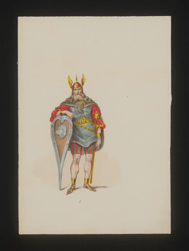 I Normanni a Parigi, Titel der Serie: Neue Costume-Sammlung verschiedener Zeiten und Nationen