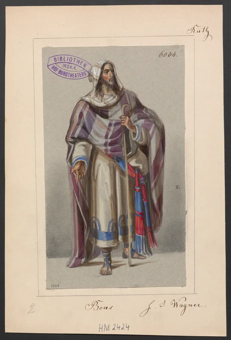 Ruth, Titel der Serie: Figurinen des k.k. Hof-Burgtheaters