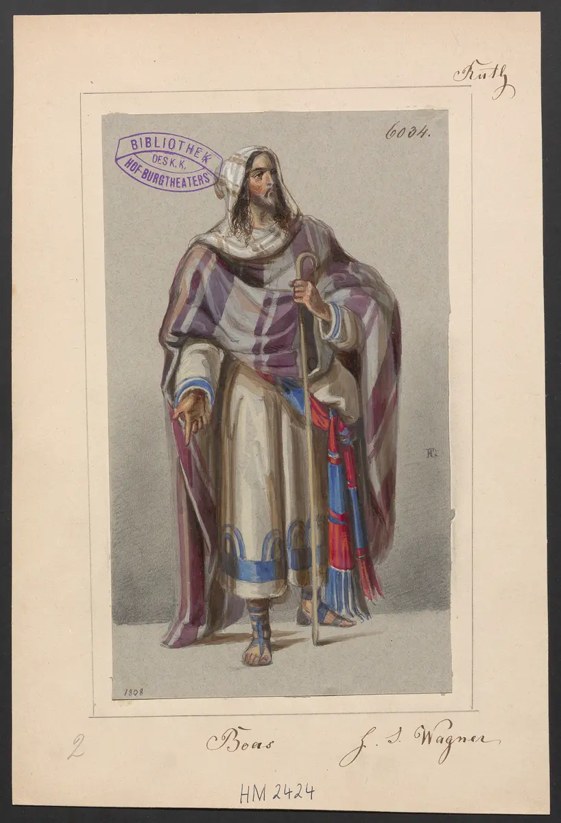Ruth, Titel der Serie: Figurinen des k.k. Hof-Burgtheaters