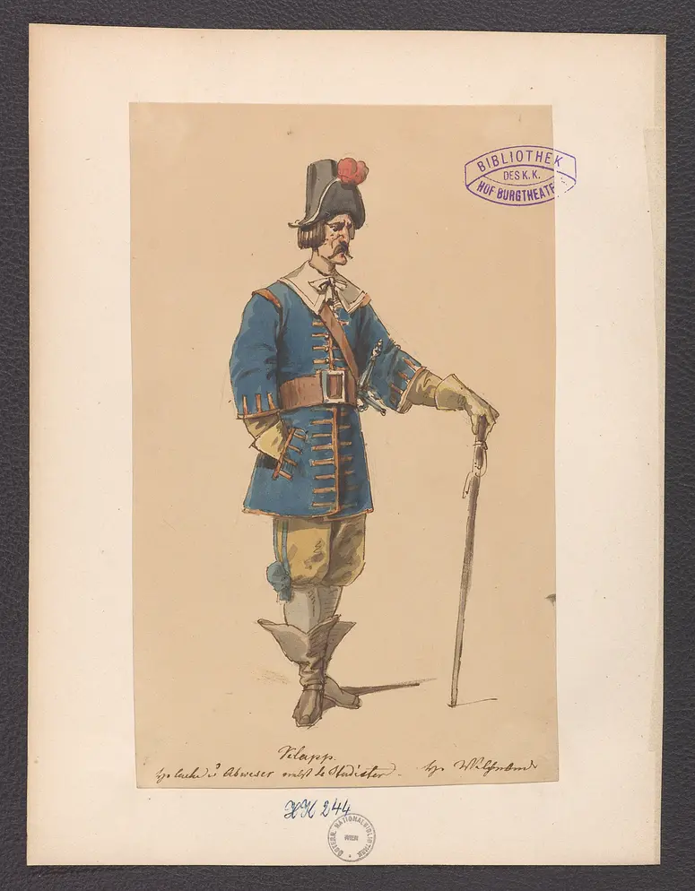 Richard von Franken, Titel der Serie: Figurinen des k.k. Hof-Burgtheaters