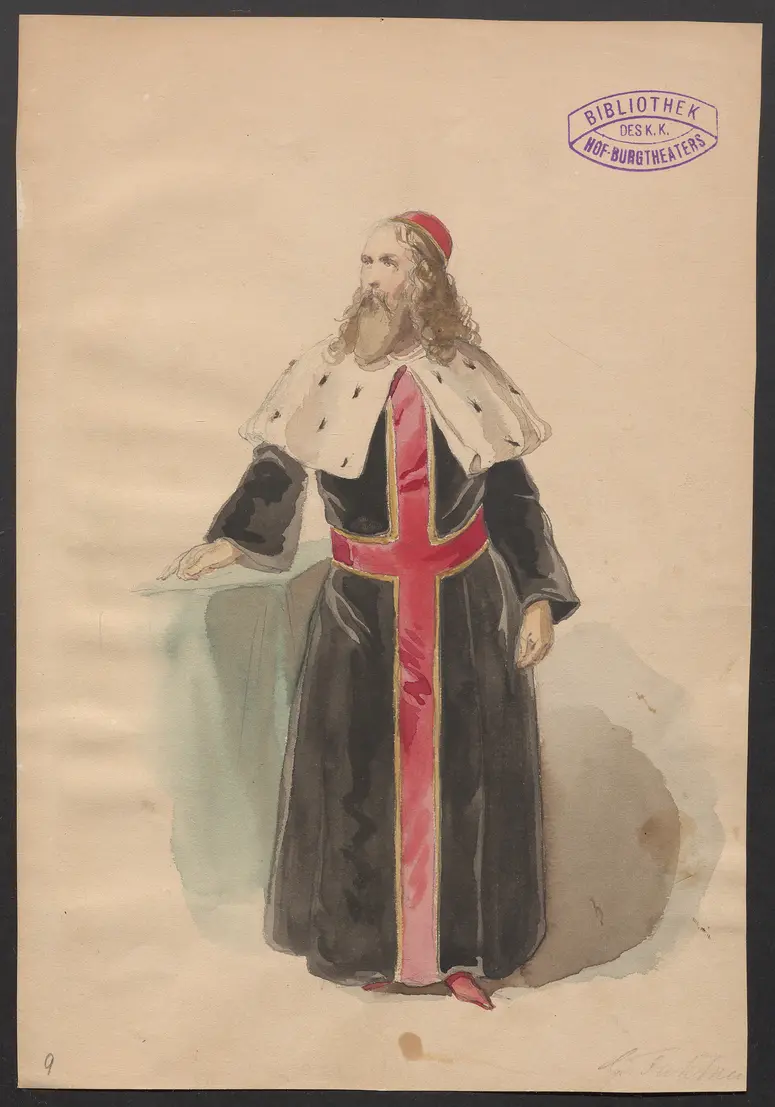 König Richard der Zweite, Originaltitel: King Richard II, Titel der Serie: Figurinen des k.k. Hof-Burgtheaters