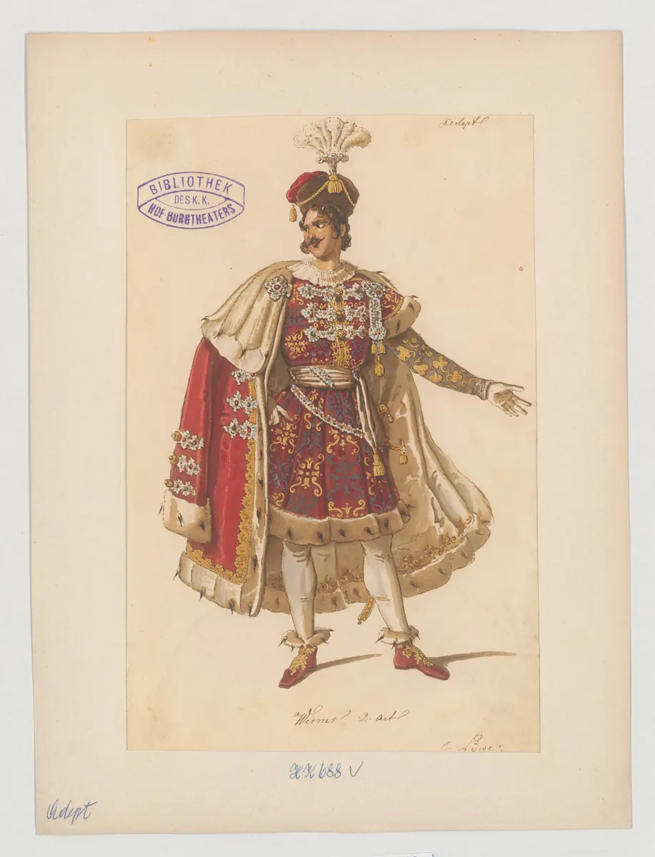 Der Adept, Titel der Serie: Figurinen des k.k. Hof-Burgtheaters