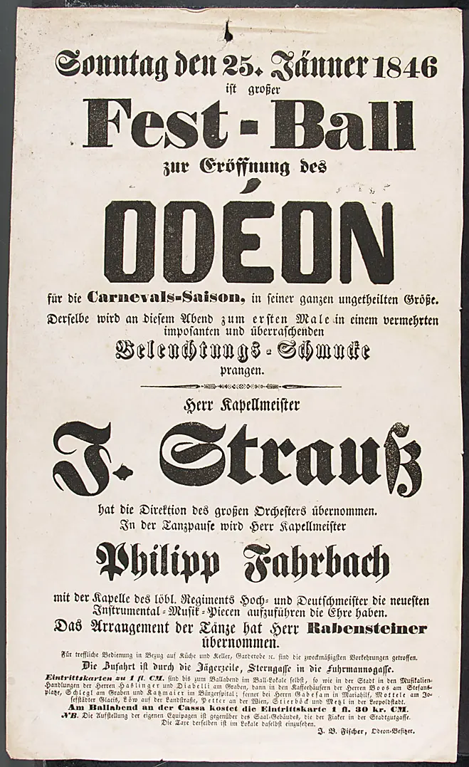 Fest-Ball zur Eröffnung des Odéon