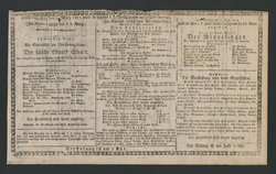 Der falsche Eduard Stuart, Das Lotterielos, Lise und Colin oder Das übelgehüthete Mädchen, Der Minnesinger, Die Vorstellung drey Gemählden: Die Nähschule, Oedipus und Theseus auf Kolonos, Die Punschgesellschaft