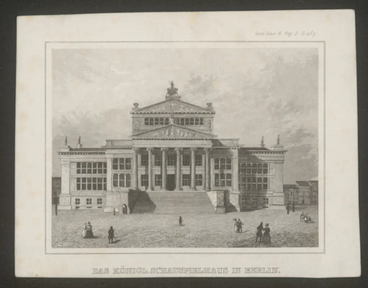 Berlin, Königliches Schauspielhaus, Titel in Vorlageform: Das königl. Schauspielhaus zu Berlin