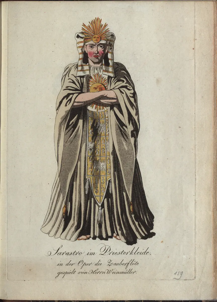 Die Zauberflöte, Titel der Serie: Auswahl schöner Costumes für Theater- und Ball-Anzüge