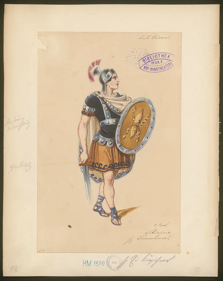 Julius Cäsar, Originaltitel: The Tragedy of Julius Caesar, Titel der Serie: Figurinen des k.k. Hof-Burgtheaters