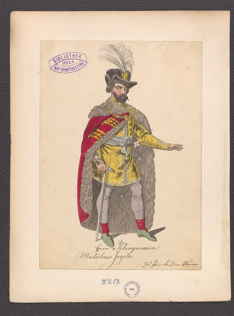 Heinrich Reuß von Plauen, oder Die Belagerung von Marienburg, Titel der Serie: Figurinen des k.k. Hof-Burgtheaters