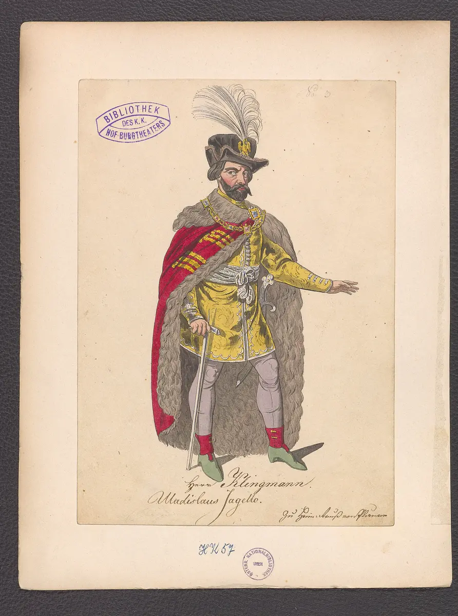 Heinrich Reuß von Plauen, oder Die Belagerung von Marienburg, Titel der Serie: Figurinen des k.k. Hof-Burgtheaters