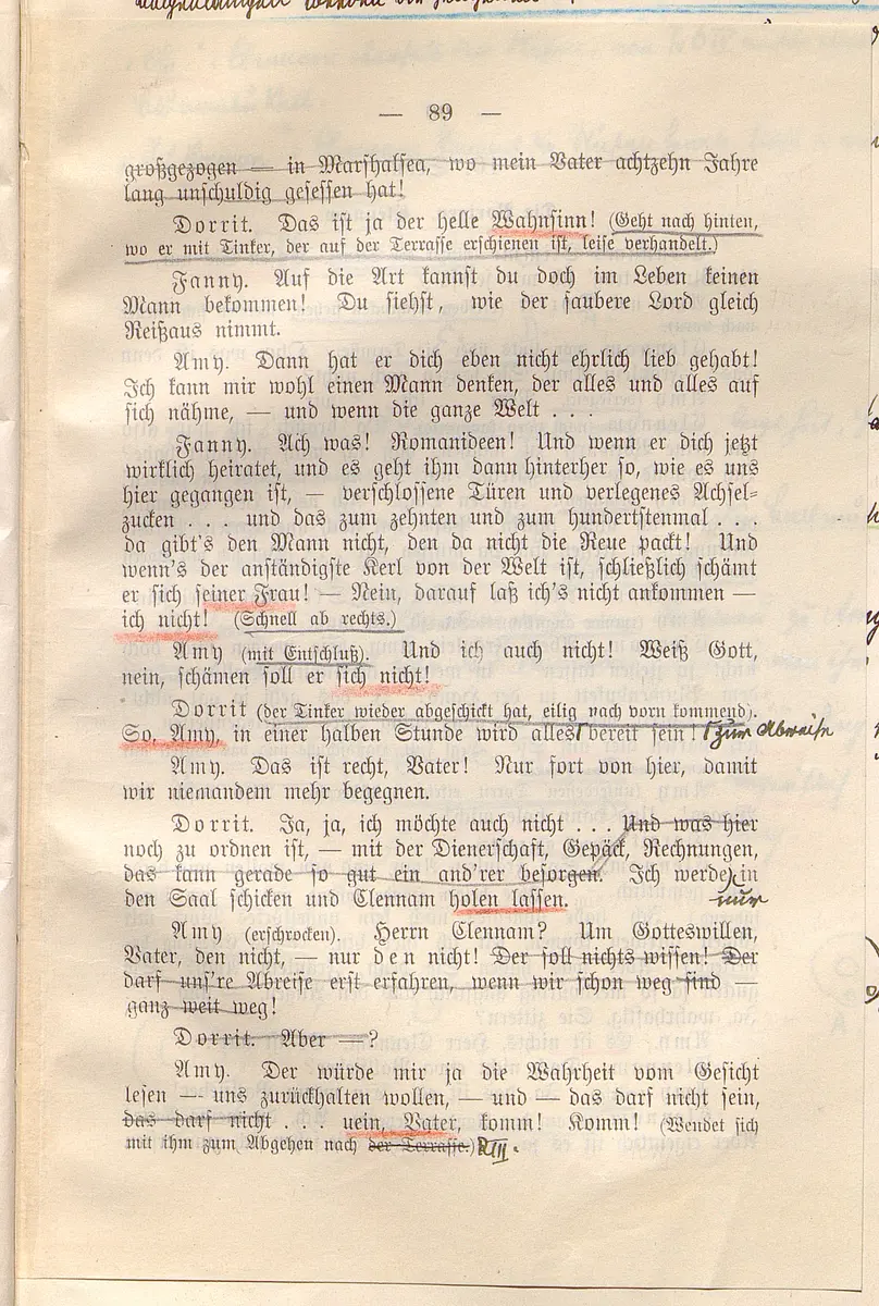 Klein Dorrit. Lustspiel in drei Akten