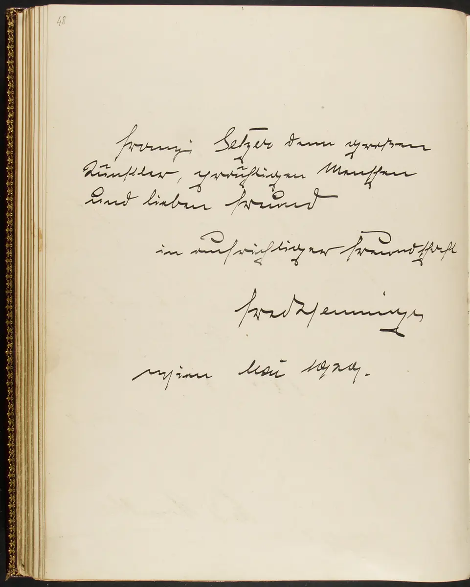 Gästebuch. Atelier Franz-Xaver Setzer, Wien