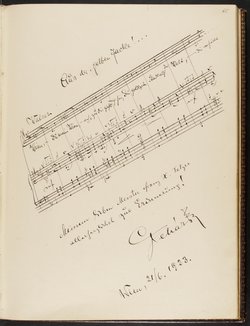 Gästebuch. Atelier Franz-Xaver Setzer, Wien