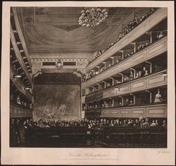 Wien, Altes Burgtheater, Titel in Vorlageform: Das alte Hofburgtheater