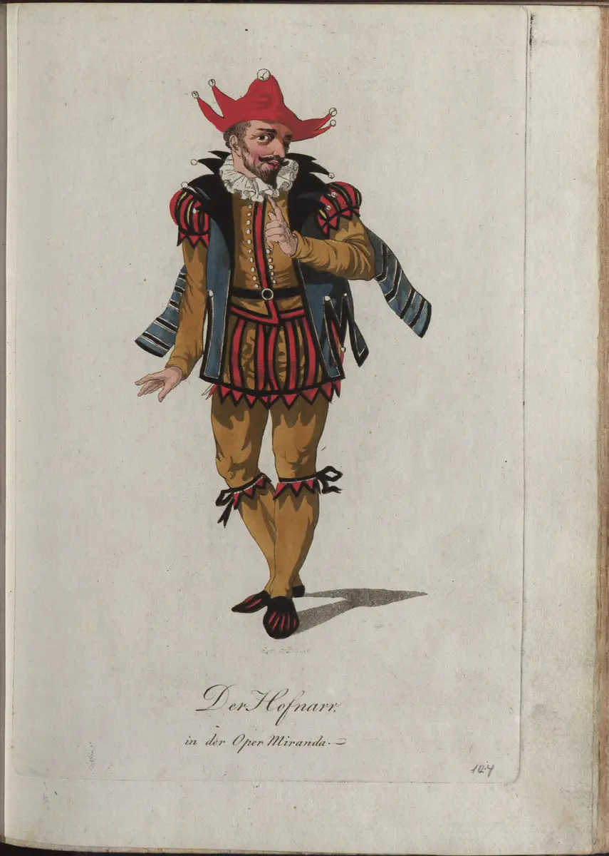 Miranda, Titel der Serie: Auswahl schöner Costumes für Theater- und Ball-Anzüge