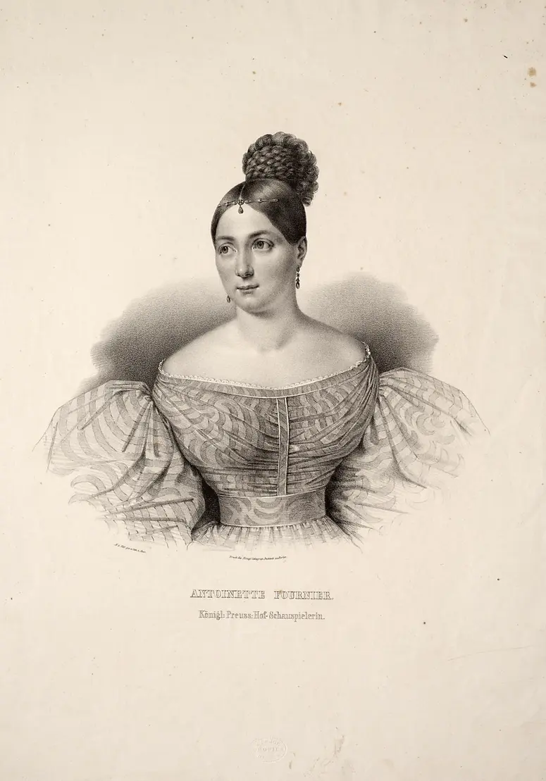 Antonie Fournier, Titel in Vorlageform: Antoinette Fournier